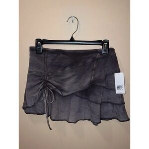 Y2K Mini Skirt Small Whimsigoth Grunge Fairy Goth  NWT BDG Urban Faded  Ruffles